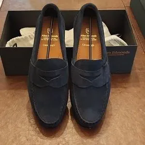 Allen Edmond Cavanaugh Loafer in Navy Suede Allen Edmonds Cavanaugh | eBay main image 2